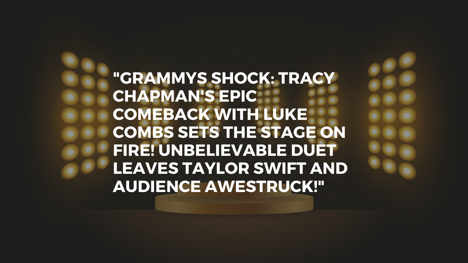 "Grammys Shock: Tracy Chapman's Epic Comeback with Luke Combs Sets the Stage on Fire! Unbelievable Duet Leaves Taylor Swift and Audience Awestruck!"