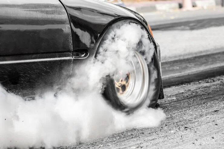 How to do burn outs without water on rear tires?